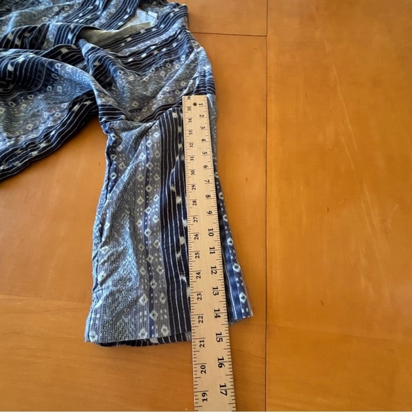 GAP SM Women's Blue Patterned Cotton Open Front Sweater - Picture 8 of 13